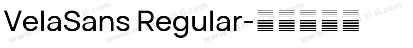 VelaSans Regular字体转换
